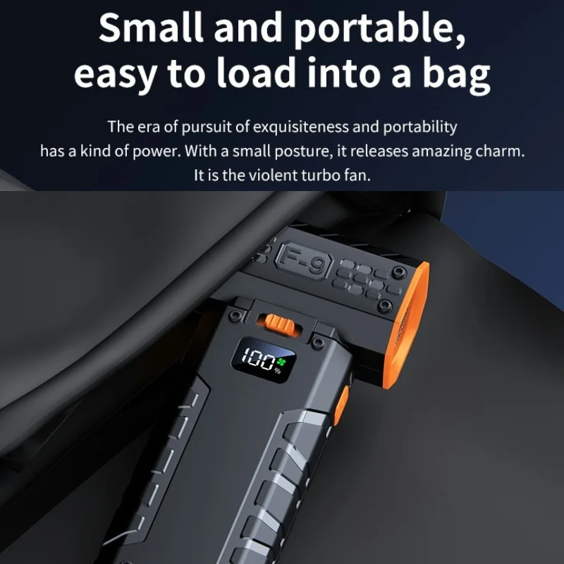 Soplador de polvo de bolsillo, Mini ventilador el&eacute;ctrico sin escobillas, soplador violento, velocidad del viento, conducto Industrial de 52 m/s, 160000RPM, 6000mAh