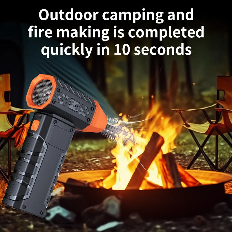 Soplador de polvo de bolsillo, Mini ventilador el&eacute;ctrico sin escobillas, soplador violento, velocidad del viento, conducto Industrial de 52 m/s, 160000RPM, 6000mAh