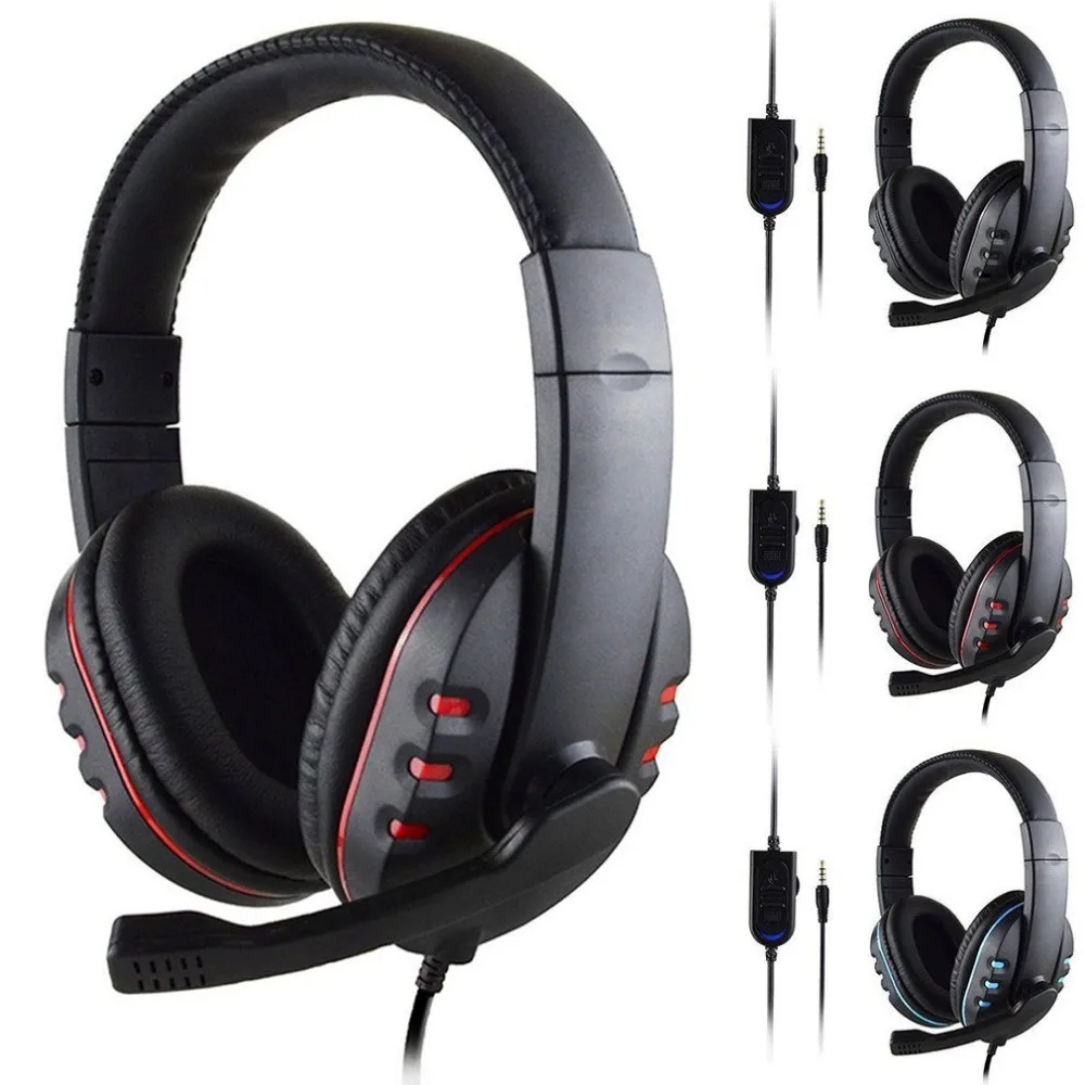 Auriculares con cable de 3,5mm para juegos, auriculares de m&uacute;sica para PS4 Play Station 4, juego, PC, Chat, ordenador con micr&oacute;fono