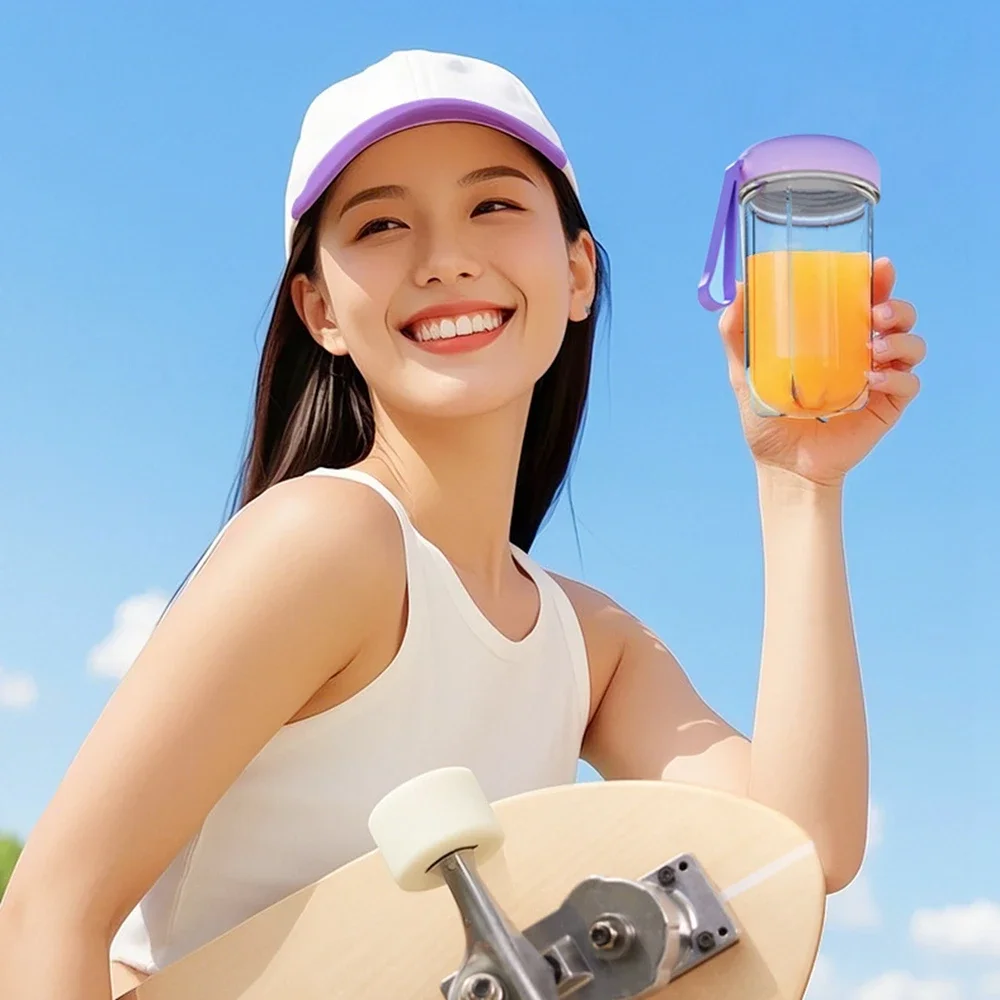 Licuadora Portátil con Tapa de 500 ml, Recargable, Inalámbrica, Exprimidor de Naranjas, 16 Cuchillas de Acero Inoxidable, USB, Mezcladora de Frutas y Verduras para Smoothies Licuadora Portátil con Tapa de 500 ml, Recargable, Inalámbrica, Exprimidor de Naranjas, 16 Cuchillas de Acero Inoxidable, USB, Mezcladora de Frutas y Verduras para Smoothies