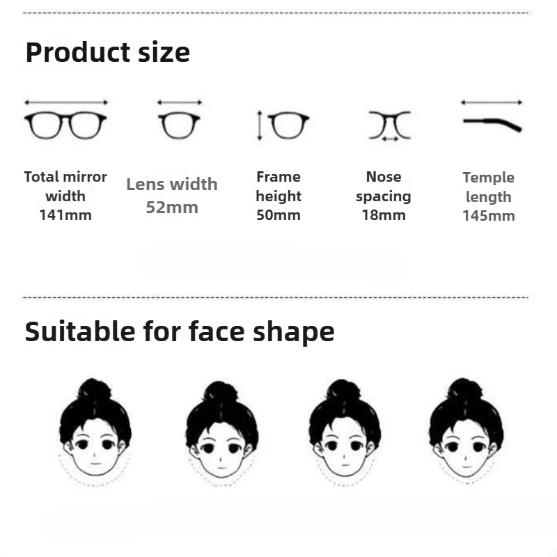 Gafas de Miop&iacute;a Fotocrom&aacute;ticas con Marco Grande y Elegante para Hombre y Mujer, Protecci&oacute;n Ultravioleta, Estilo Casual de Negocios, de 0 a -4.0