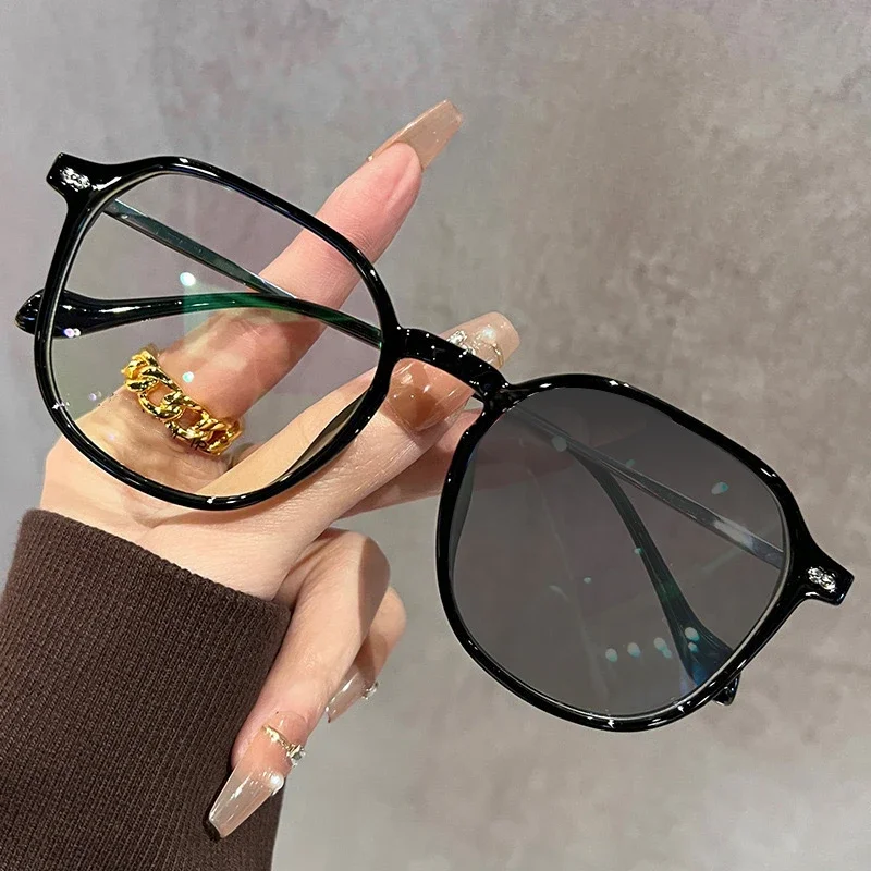 Gafas de Miop&iacute;a Fotocrom&aacute;ticas con Marco Grande y Elegante para Hombre y Mujer, Protecci&oacute;n Ultravioleta, Estilo Casual de Negocios, de 0 a -4.0