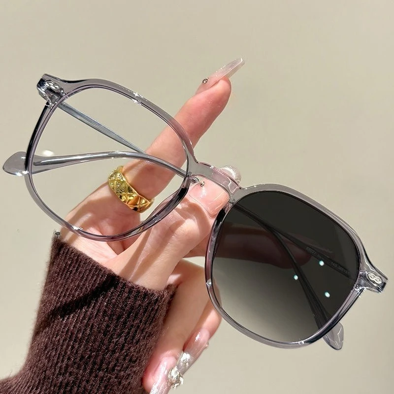 Gafas de Miop&iacute;a Fotocrom&aacute;ticas con Marco Grande y Elegante para Hombre y Mujer, Protecci&oacute;n Ultravioleta, Estilo Casual de Negocios, de 0 a -4.0
