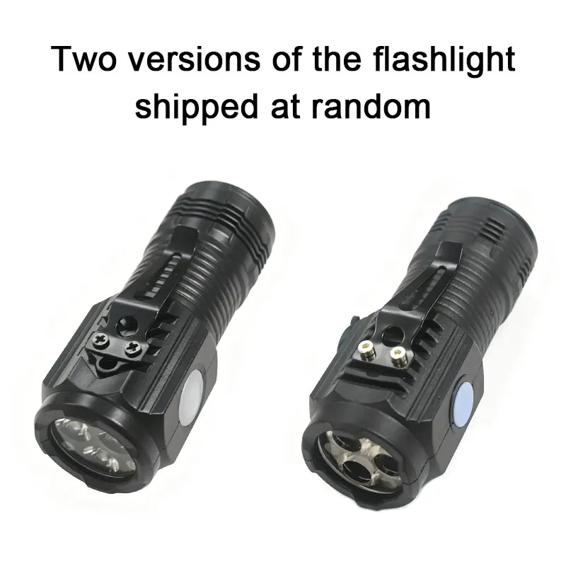 Mini linterna LED port&aacute;til, luz de Flash ultra fuerte de 3LED, bater&iacute;a integrada recargable por USB con Clip para bol&iacute;grafo