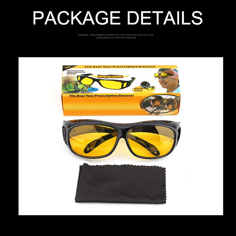 Gafas para conductores, accesorio Interior, engranajes de protecci&oacute;n, gafas de sol, gafas de visi&oacute;n nocturna, gafas antideslumbrantes para conducir en coche, novedad de 2024