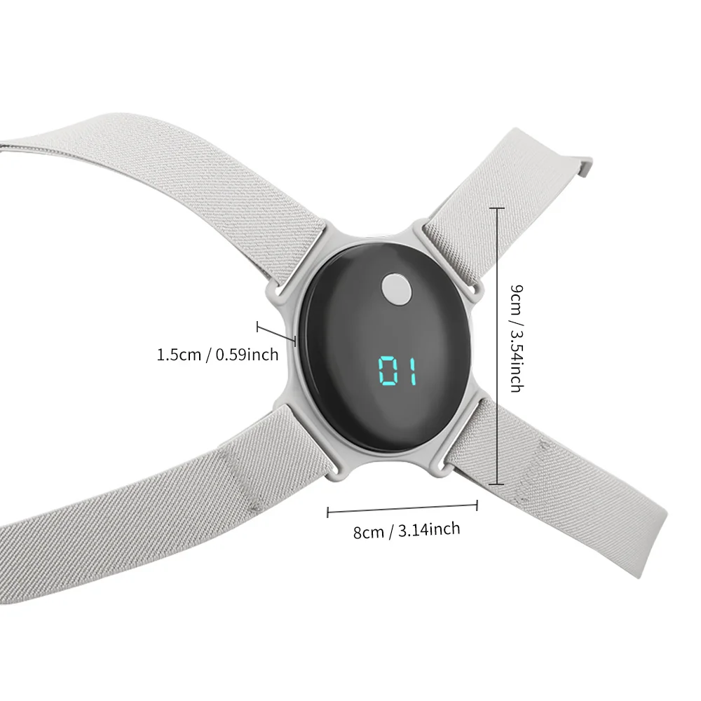 Corrector de postura el&eacute;ctrico inteligente, cintur&oacute;n de soporte para espalda, chaleco de alineaci&oacute;n de columna Lumbar recargable por USB para trabajadores de oficina