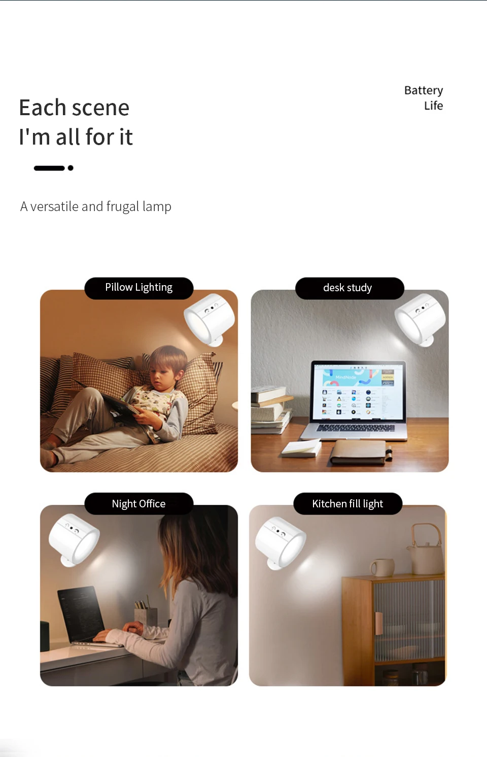 Apliques de pared LED, lámpara de pared de doble cabezal con Control táctil, luces de pared giratorias 360 de 3 colores, luces nocturnas inalámbricas para dormitorio Apliques de pared LED, lámpara de pared de doble cabezal con Control táctil, luces de pared giratorias 360 de 3 colores, luces nocturnas inalámbricas para dormitorio