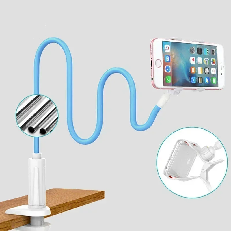 Soporte para tel&eacute;fono m&oacute;vil perezoso 360 &deg; Soporte de escritorio flexible port&aacute;til giratorio soporte de montaje de escritorio para iPhone Samsung Xiaomi 70cm