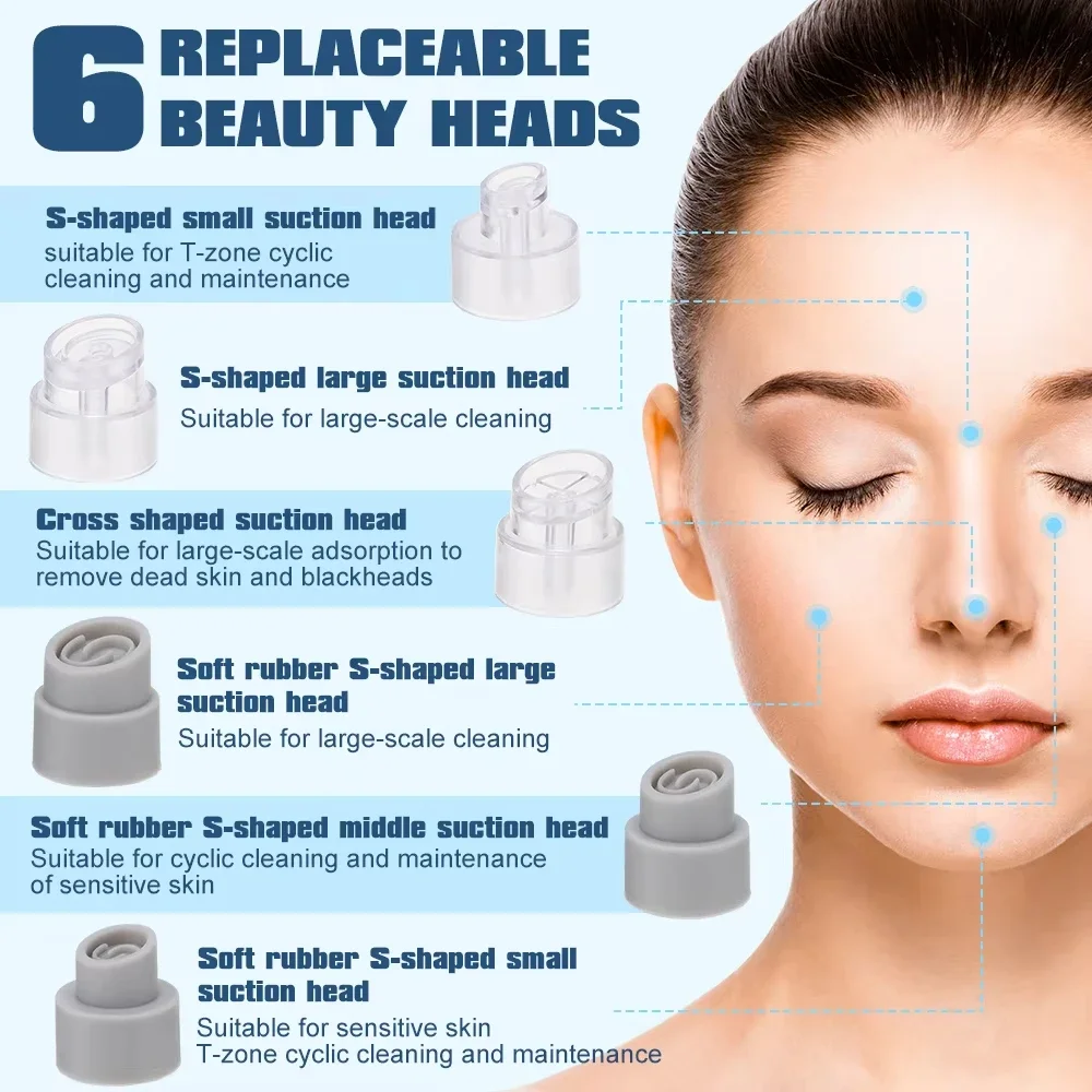 Removedor de espinillas, aspirador de poros, limpiador facial el&eacute;ctrico, espinillas, acn&eacute;, eliminaci&oacute;n de cabeza negra, recargable por USB, ciclo de agua, eliminaci&oacute;n de puntos negros