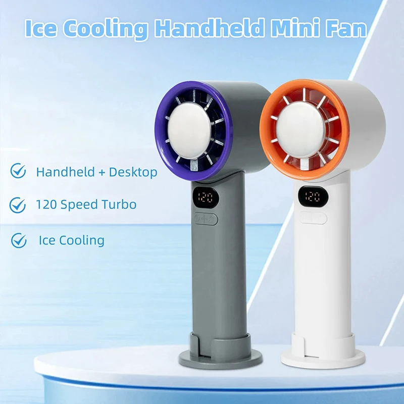 Mini ventilador portátil de 120 velocidades, ventiladores de escritorio sin aspas, refrigeración instantánea recargable con modo de hielo para hombres y mujeres, nuevo Mini ventilador portátil de 120 velocidades, ventiladores de escritorio sin aspas, refrigeración instantánea recargable con modo de hielo para hombres y mujeres, nuevo