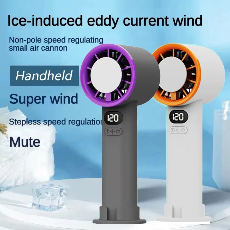 Mini ventilador port&aacute;til de 120 velocidades, ventiladores de escritorio sin aspas, refrigeraci&oacute;n instant&aacute;nea recargable con modo de hielo para hombres y mujeres, nuevo