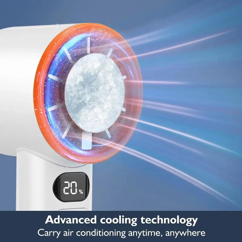 Mini ventilador port&aacute;til de 120 velocidades, ventiladores de escritorio sin aspas, refrigeraci&oacute;n instant&aacute;nea recargable con modo de hielo para hombres y mujeres, nuevo