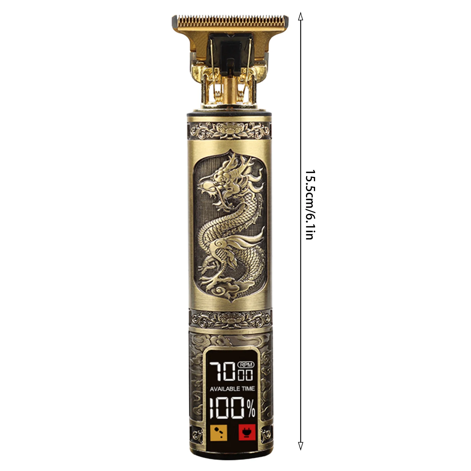 Cortadora de pelo HIENA T9, cortadora de pelo profesional para peluquero, cortadora el&eacute;ctrica con pantalla led, cortadora de pelo de Buda drag&oacute;n de gran potencia