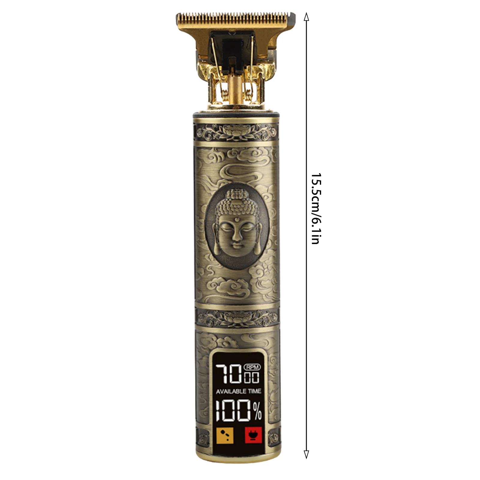 Cortadora de pelo HIENA T9, cortadora de pelo profesional para peluquero, cortadora el&eacute;ctrica con pantalla led, cortadora de pelo de Buda drag&oacute;n de gran potencia