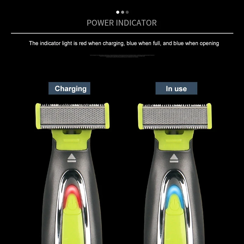 Afeitadora el&eacute;ctrica MLG para hombres y mujeres, recortadora port&aacute;til de cuerpo completo, maquinilla de afeitar con hoja en forma de T USB para barba, axila, lavable