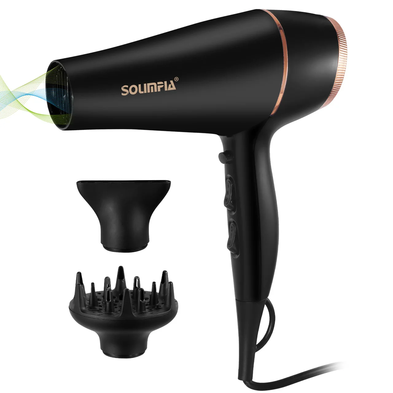 Secador de pelo profesional de 6 niveles, herramienta de peinado de alta temperatura de secado r&aacute;pido de grado Industrial para sal&oacute;n, barbacoa para el hogar