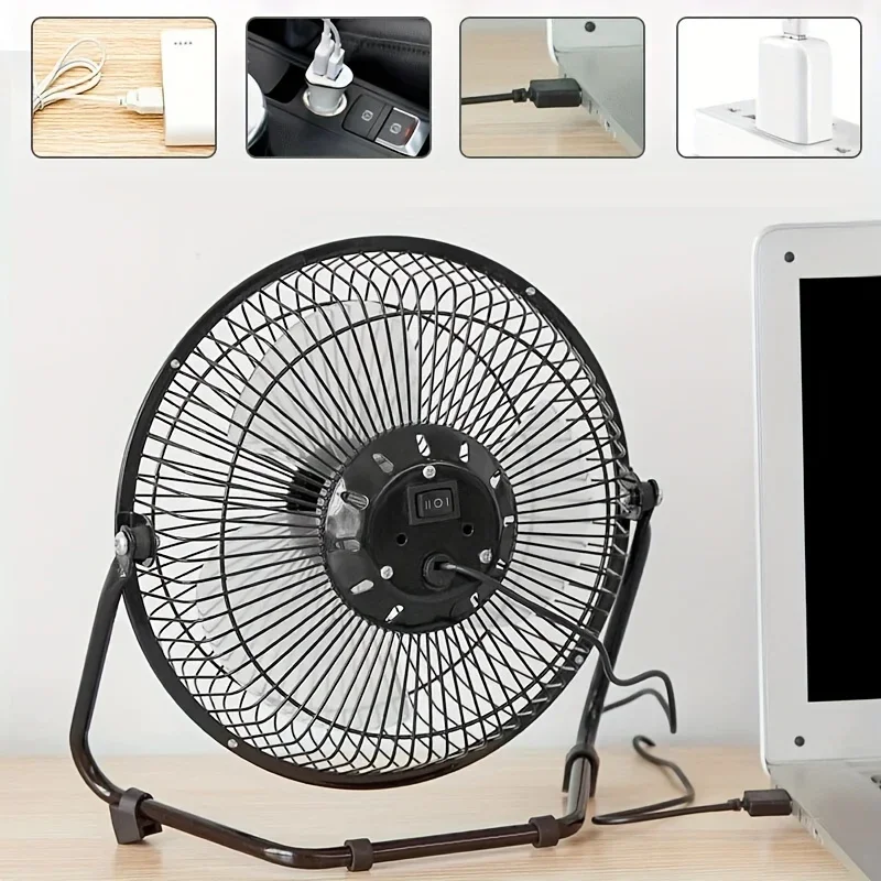 Ventilador de escritorio el&eacute;ctrico USB port&aacute;til de escritorio de 4/6/8 