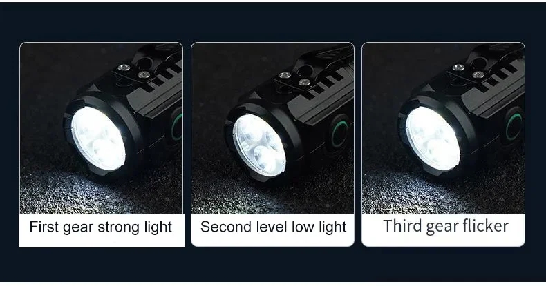 Linterna recargable para exteriores, luz fuerte port&aacute;til, resistente al agua, para acampar, caminar, l&aacute;mpara de iluminaci&oacute;n EDC port&aacute;til