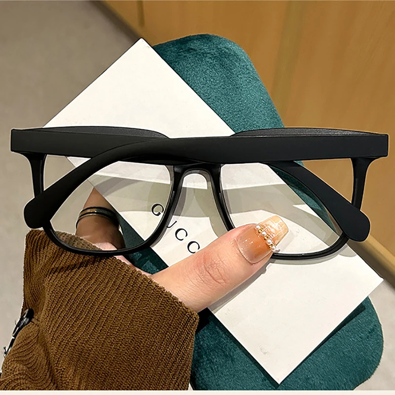 Nuevas Gafas Transparentes Cuadradas para Estudiantes con Miop&iacute;a, Unisex, Ligeras, para Rostro Redondo, con Protecci&oacute;n Anti Luz Azul