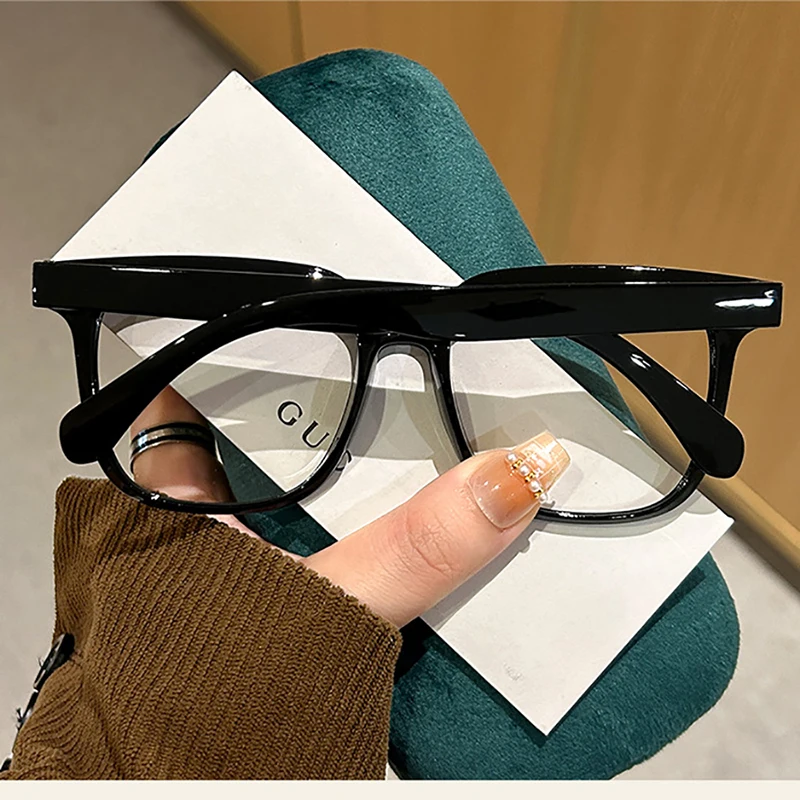 Nuevas Gafas Transparentes Cuadradas para Estudiantes con Miop&iacute;a, Unisex, Ligeras, para Rostro Redondo, con Protecci&oacute;n Anti Luz Azul