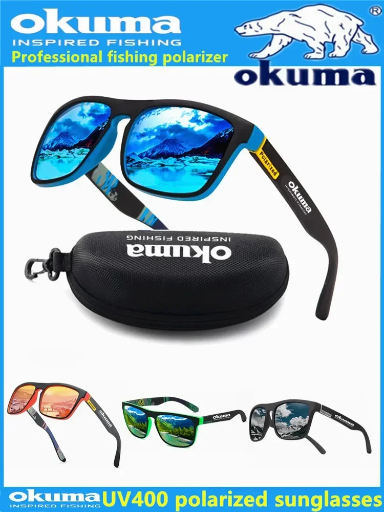 Okuma-gafas de sol polarizadas UV400 para hombre y mujer, lentes de sol al aire libre para caza, pesca, conducci&oacute;n de bicicletas, caja opcional