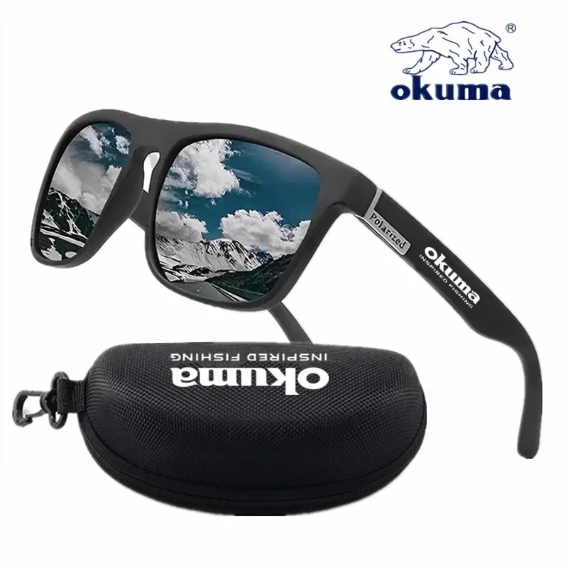 Okuma-gafas de sol polarizadas UV400 para hombre y mujer, lentes de sol al aire libre para caza, pesca, conducci&oacute;n de bicicletas, caja opcional