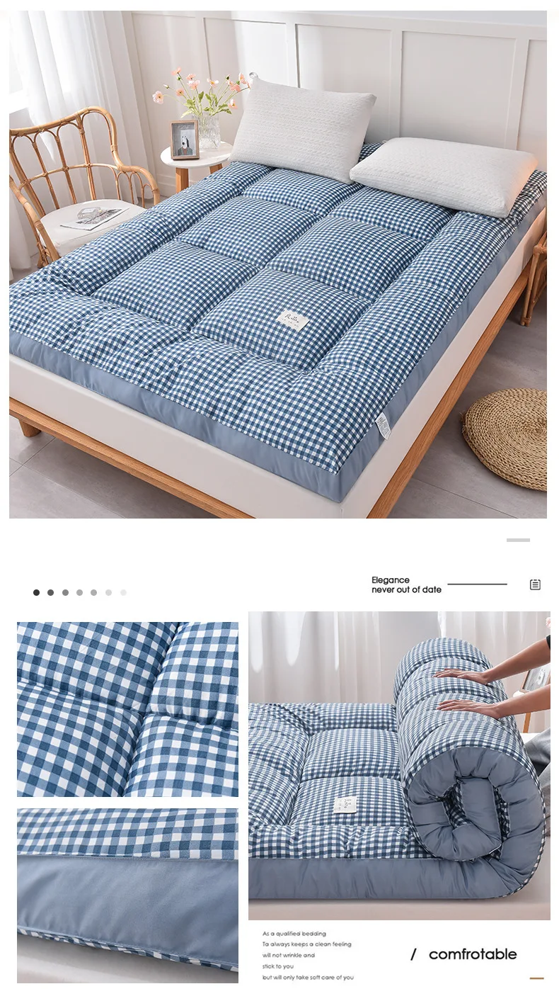 Colchoneta para dormir port&aacute;til, ligera y plegable, Tatami, colch&oacute;n fut&oacute;n japon&eacute;s, tela suave, f&aacute;cil almacenamiento y colch&oacute;n de viaje