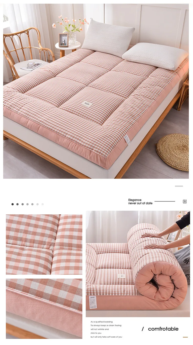 Colchoneta para dormir port&aacute;til, ligera y plegable, Tatami, colch&oacute;n fut&oacute;n japon&eacute;s, tela suave, f&aacute;cil almacenamiento y colch&oacute;n de viaje