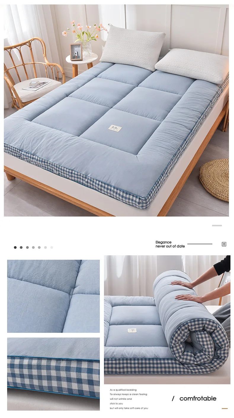 Colchoneta para dormir port&aacute;til, ligera y plegable, Tatami, colch&oacute;n fut&oacute;n japon&eacute;s, tela suave, f&aacute;cil almacenamiento y colch&oacute;n de viaje