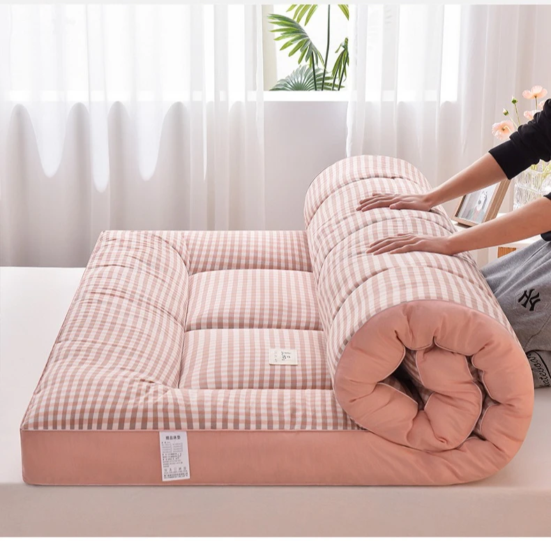 Colchoneta para dormir port&aacute;til, ligera y plegable, Tatami, colch&oacute;n fut&oacute;n japon&eacute;s, tela suave, f&aacute;cil almacenamiento y colch&oacute;n de viaje