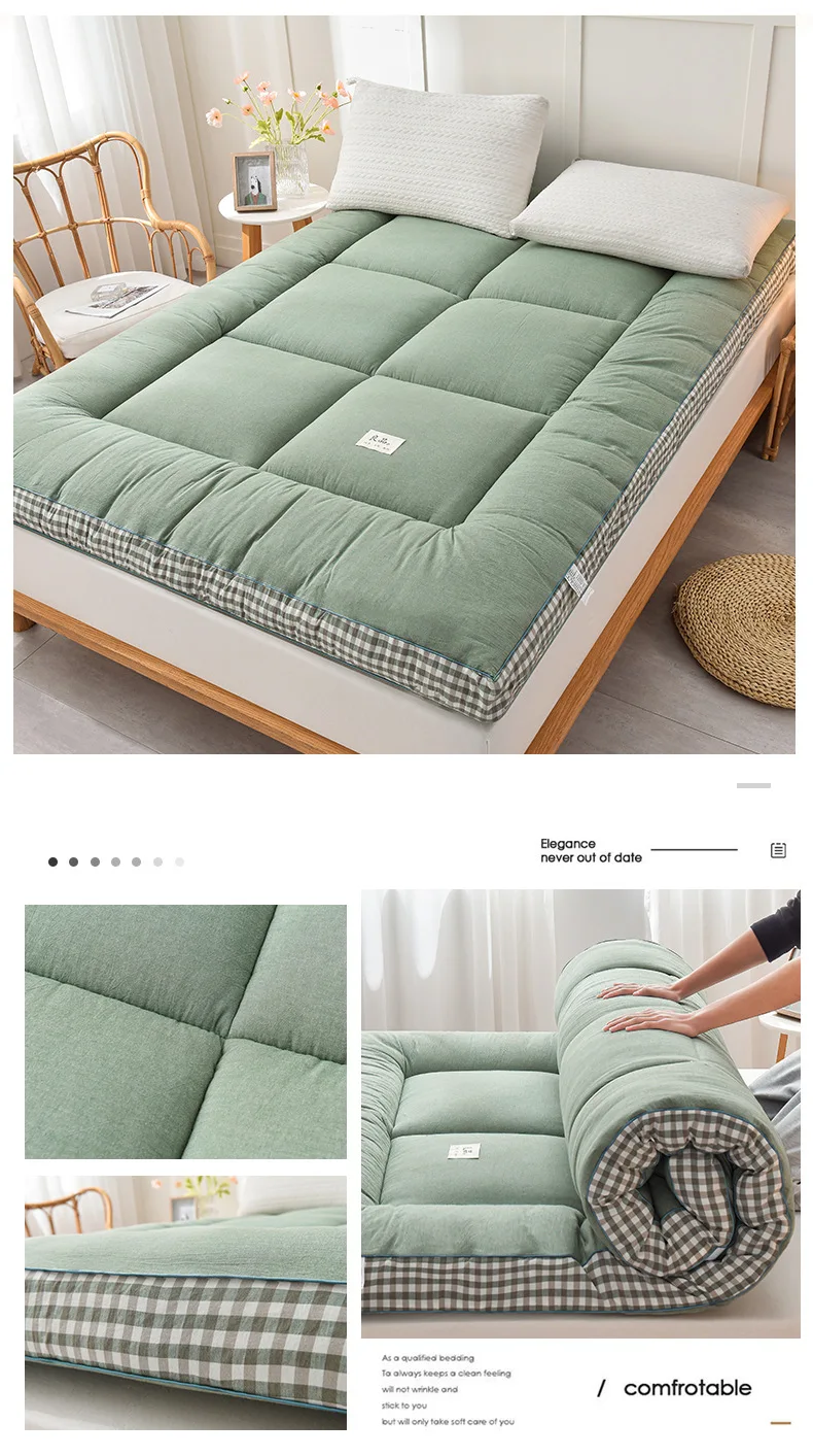 Colchoneta para dormir port&aacute;til, ligera y plegable, Tatami, colch&oacute;n fut&oacute;n japon&eacute;s, tela suave, f&aacute;cil almacenamiento y colch&oacute;n de viaje