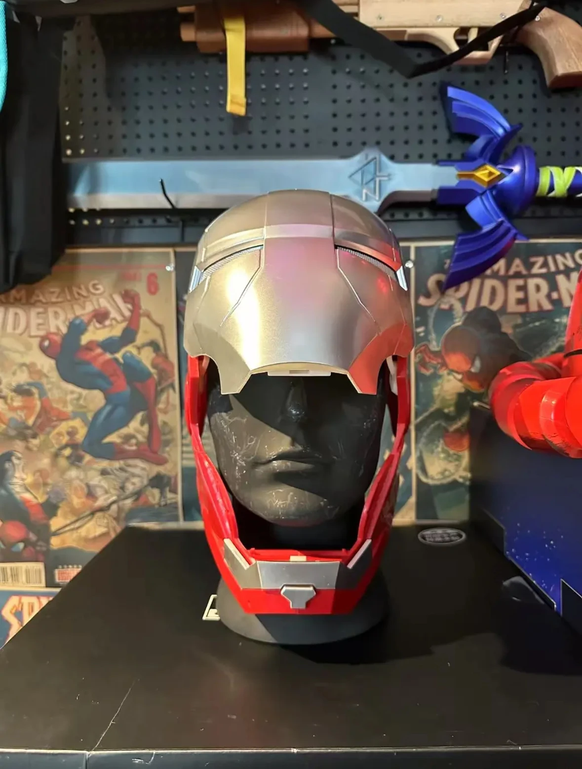 M&aacute;scara de Iron Man 1:1, Casco de Anime, El&eacute;ctrico, con Apertura y Cierre Autom&aacute;tico, Modelo para Adultos, Juguete, Regalo de Cumplea&ntilde;os
