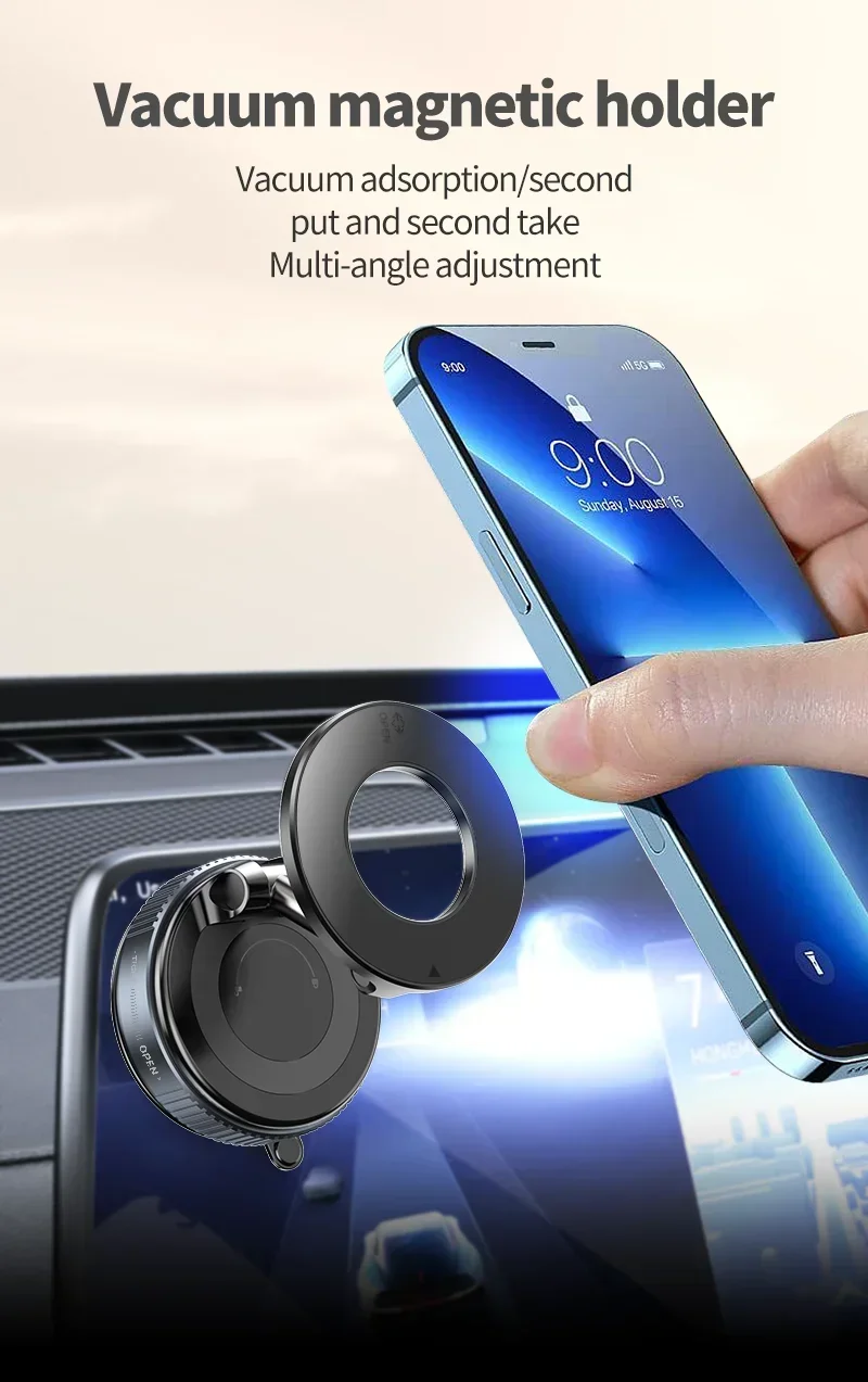 Nuevo Soporte Magnético para Teléfono, Diseño Plegable 360 ° Soporte Ajustable para Celular con Ventosa para Transmisión en Vivo 2026 Nuevo Soporte Magnético para Teléfono, Diseño Plegable 360 ° Soporte Ajustable para Celular con Ventosa para Transmisión en Vivo 2026