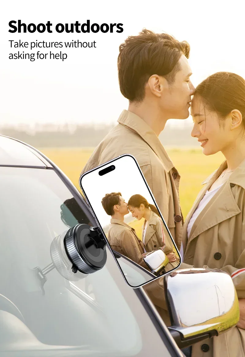 Nuevo Soporte Magnético para Teléfono, Diseño Plegable 360 ° Soporte Ajustable para Celular con Ventosa para Transmisión en Vivo 2026 Nuevo Soporte Magnético para Teléfono, Diseño Plegable 360 ° Soporte Ajustable para Celular con Ventosa para Transmisión en Vivo 2026