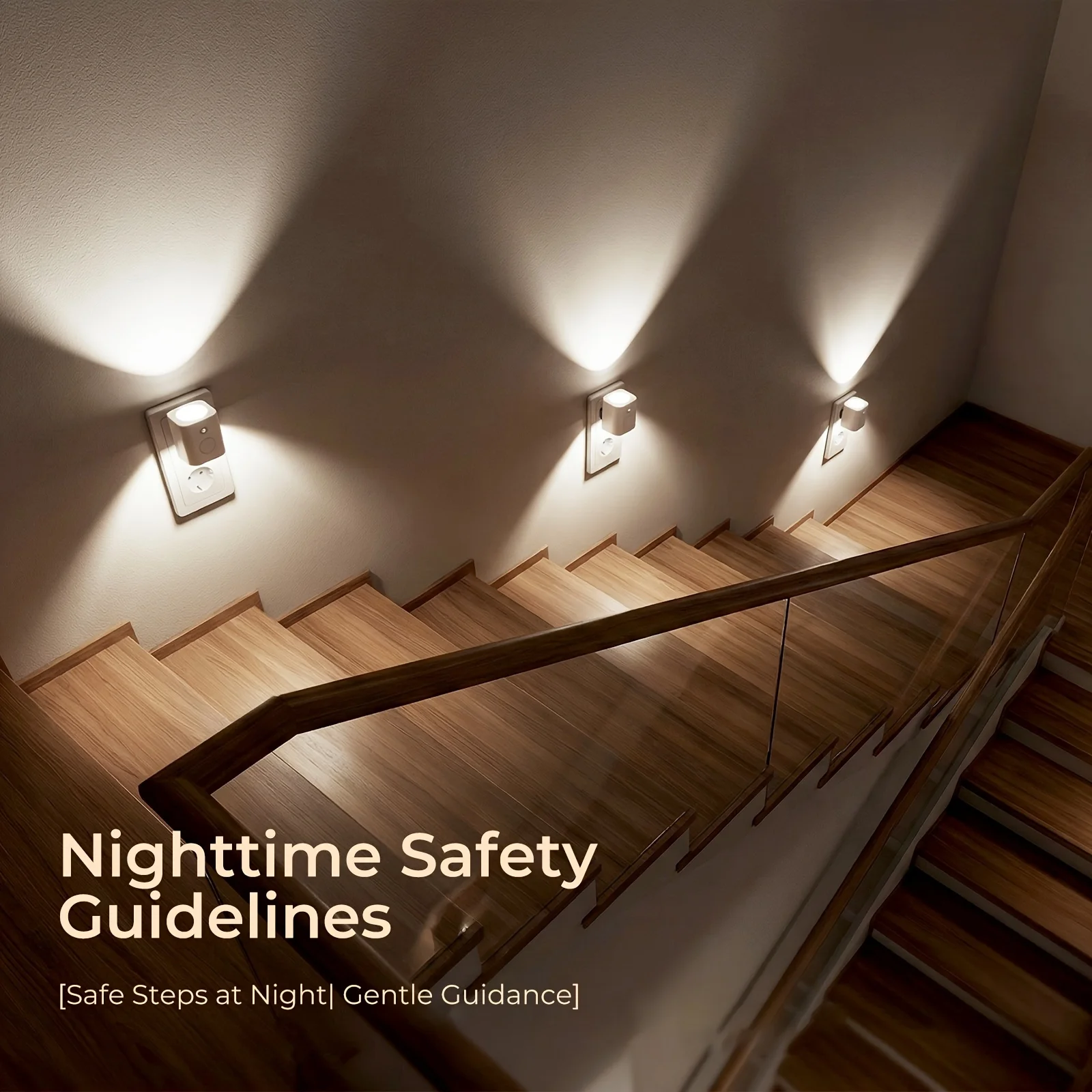 Luz Nocturna LED RGB con Sensor de Movimiento, 7 Colores, Enchufe Europeo, Sensor Infrarrojo Inteligente, L&aacute;mpara de Pared para Dormitorio, Escaleras, Pasillos, L&aacute;mpara Nocturna Enchufable
