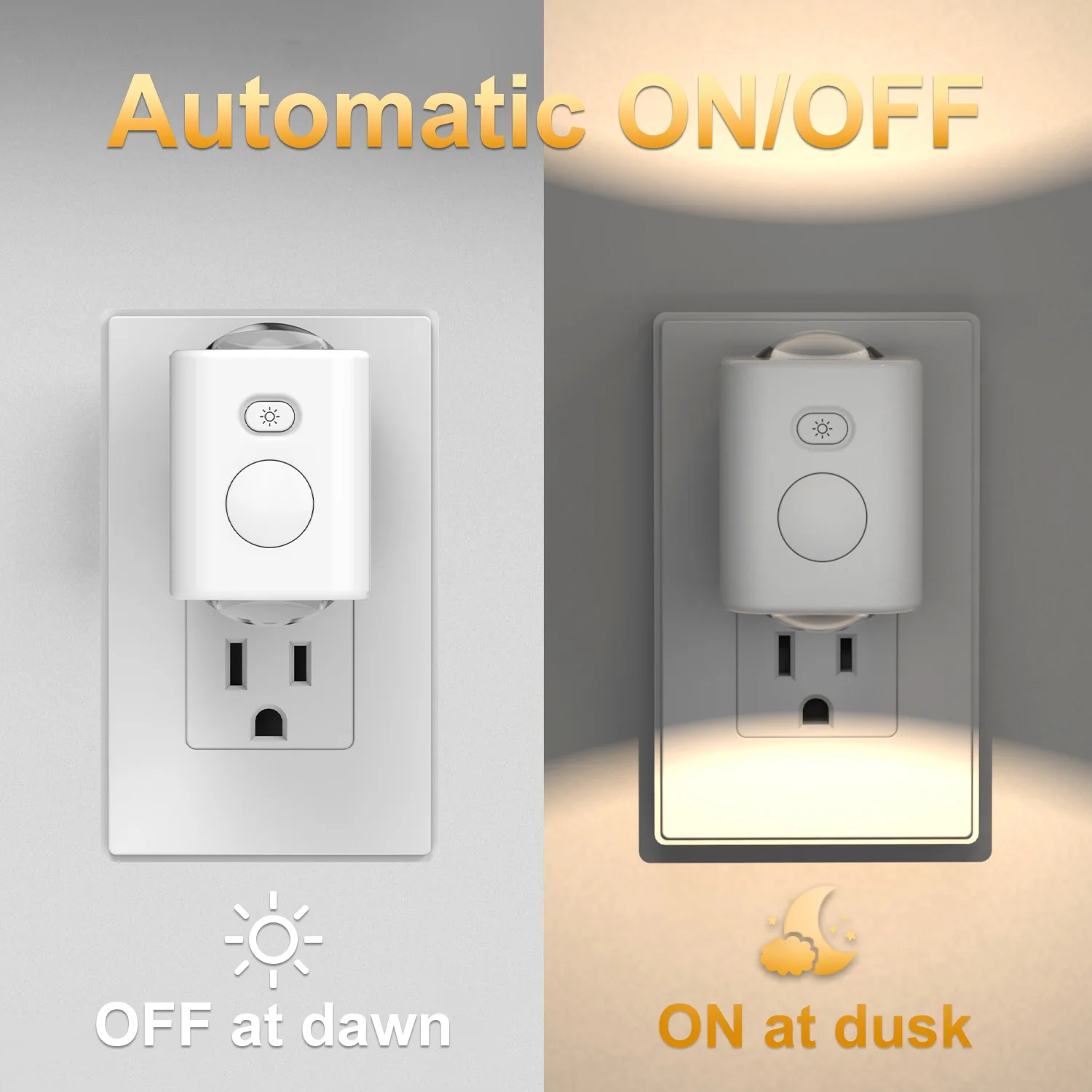 Luz Nocturna LED RGB con Sensor de Movimiento, 7 Colores, Enchufe Europeo, Sensor Infrarrojo Inteligente, L&aacute;mpara de Pared para Dormitorio, Escaleras, Pasillos, L&aacute;mpara Nocturna Enchufable