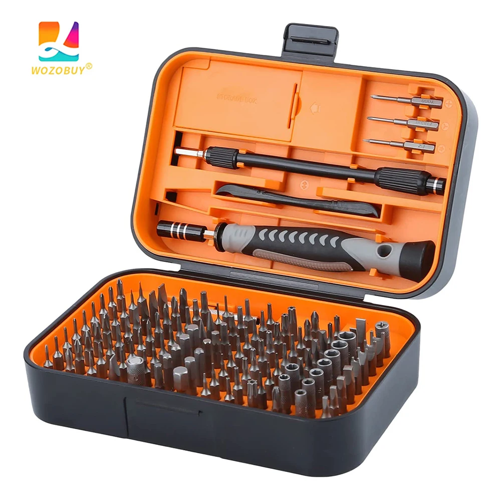 Juego de destornilladores 25/115/135/140 en 1, Kit de puntas de tornillo Phillips Torx magn&eacute;tico con llave removedora el&eacute;ctrica, herramientas de reparaci&oacute;n de tel&eacute;fono y PC