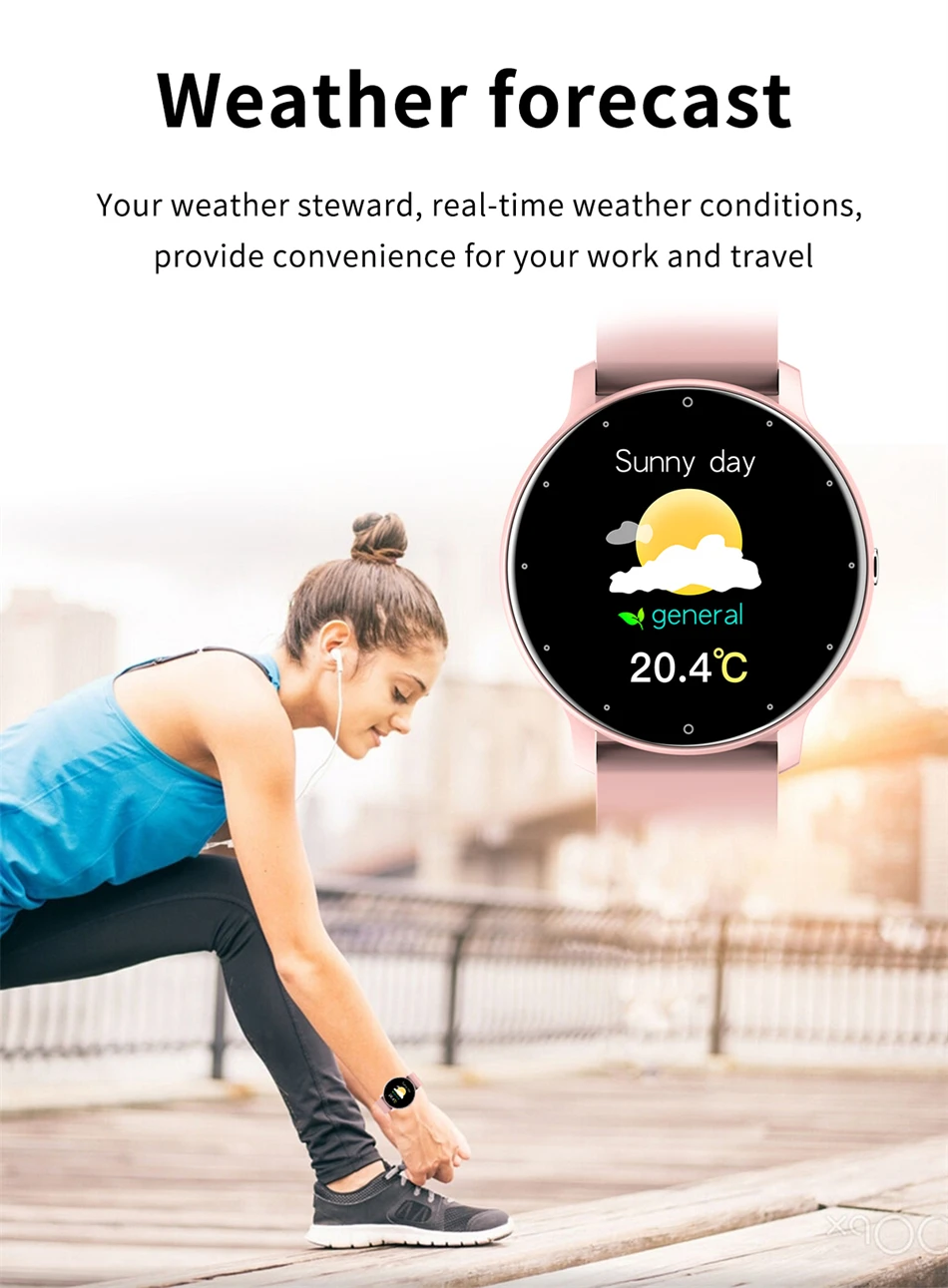 Reloj inteligente LIGE para hombres y mujeres con pantalla completamente t&aacute;ctil, llamadas por Bluetooth, reloj inteligente resistente al agua, relojes deportivos con seguimiento de actividad f&iacute;sica pa