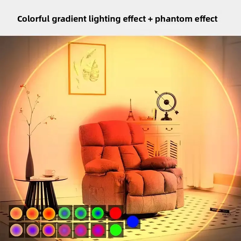 Luz nocturna inteligente con gradiente RGB, l&aacute;mpara de pared recargable con Sensor de movimiento magn&eacute;tico para dormitorio, ba&ntilde;o, armario, jard&iacute;n, decoraci&oacute;n del hogar