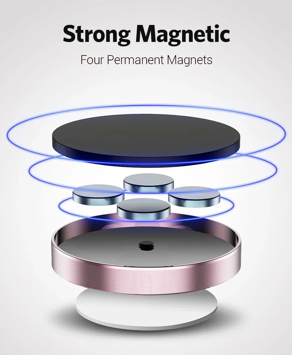 Soporte magn&eacute;tico universal para tel&eacute;fono de coche, para iPhone, Xiaomi, Huawei, Samsung, soporte para salpicadero, adhesivo magn&eacute;tico para coche