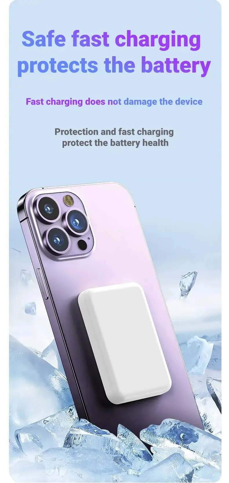 Cargador Port&aacute;til Magn&eacute;tico de 20000mAh, Banco de Energ&iacute;a de Carga R&aacute;pida de 22.5W con Cable de Carga Integrado, Universal para iPhone y Android