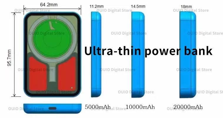 Cargador Port&aacute;til Magn&eacute;tico de 20000mAh, Banco de Energ&iacute;a de Carga R&aacute;pida de 22.5W con Cable de Carga Integrado, Universal para iPhone y Android