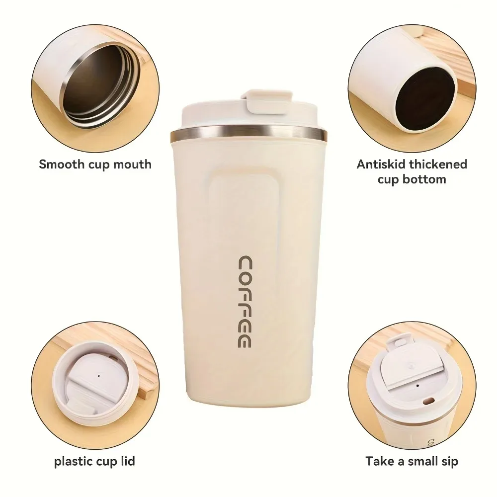 Taza T&eacute;rmica Inteligente de Acero Inoxidable con Pantalla LED de Temperatura, Vaso de Viaje Aislado a Prueba de Fugas, Termo para Auto