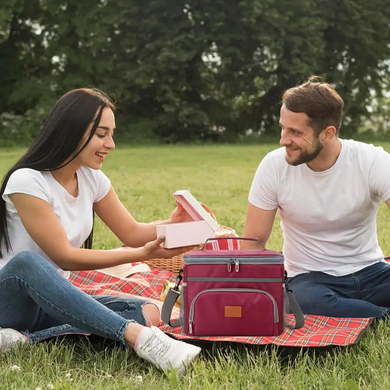 Mochila T&eacute;rmica para Almuerzo de Gran Capacidad, a Prueba de Fugas, Bolsa Aislante para Picnic, Bolsa de Hombro para Almacenamiento al Aire Libre