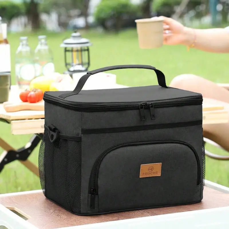 Mochila T&eacute;rmica para Almuerzo de Gran Capacidad, a Prueba de Fugas, Bolsa Aislante para Picnic, Bolsa de Hombro para Almacenamiento al Aire Libre
