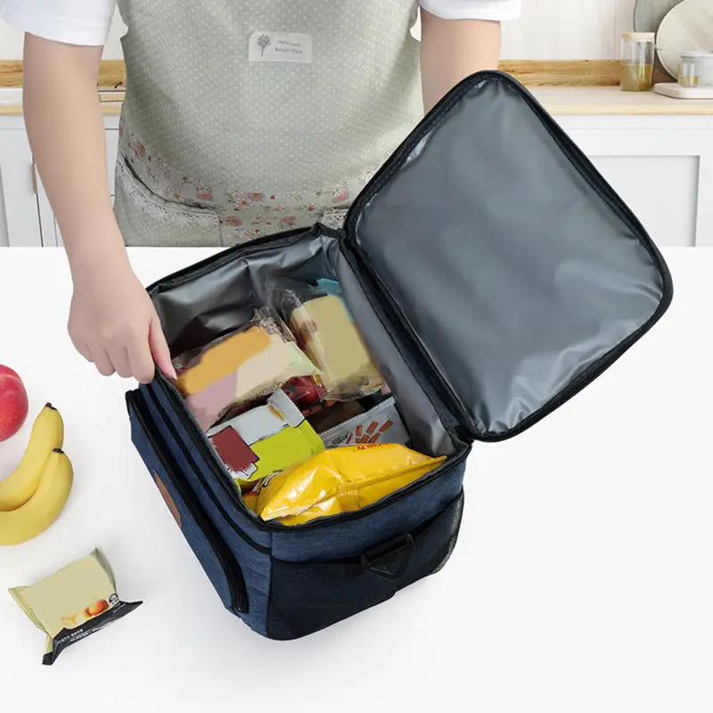 Mochila T&eacute;rmica para Almuerzo de Gran Capacidad, a Prueba de Fugas, Bolsa Aislante para Picnic, Bolsa de Hombro para Almacenamiento al Aire Libre