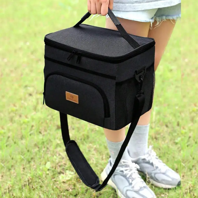 Mochila T&eacute;rmica para Almuerzo de Gran Capacidad, a Prueba de Fugas, Bolsa Aislante para Picnic, Bolsa de Hombro para Almacenamiento al Aire Libre