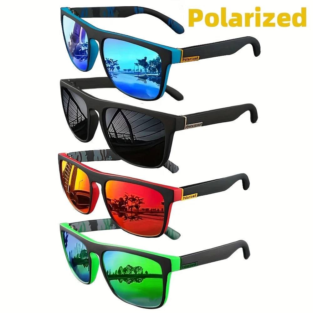 7 pares de gafas de sol polarizadas cuadradas, gafas de sol antideslumbrantes para fiesta de verano, vacaciones, viajes, conducci&oacute;n, gafas de pesca