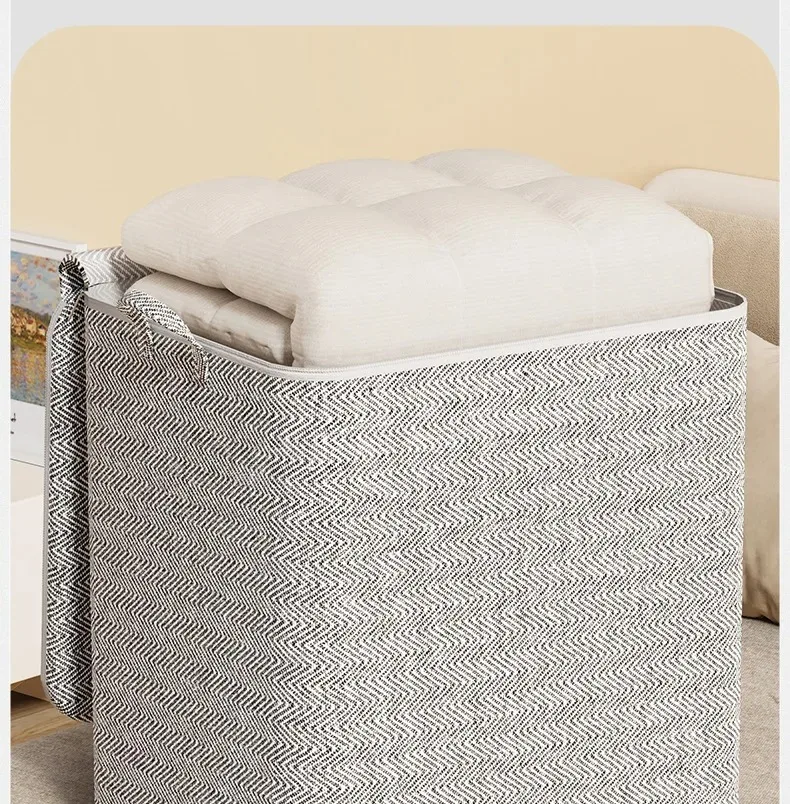 Bolsa de almacenamiento de edred&oacute;n para el hogar, manta de ropa de gran capacidad, organizador a prueba de polvo, bolsas de clasificaci&oacute;n para dormitorio m&oacute;vil, accesorios de caja de almacenamiento