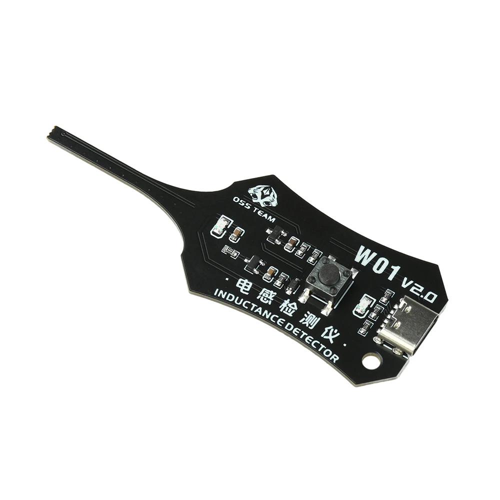 Detector de Inductancia Port&aacute;til W01 con Detecci&oacute;n R&aacute;pida de Fallas Tipo-C para Bobinas de Placa Base y Reparaci&oacute;n de Componentes Electr&oacute;nicos